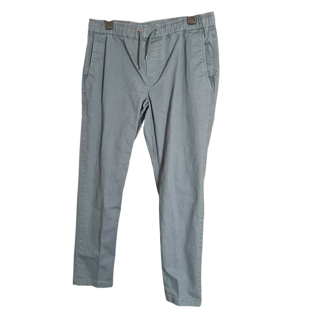 United By Blue Women’s Soft Blue Elastic Waist Chinos w/ Drawstring Size Medium